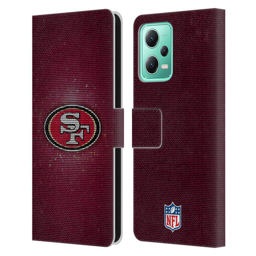 NFL San Francisco 49ers Artwork LED Leather Book Wallet Case Cover For Xiaomi Redmi Note 12 5G