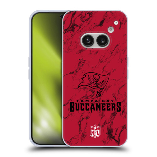 NFL Tampa Bay Buccaneers Graphics Coloured Marble Soft Gel Case for Nothing Phone (2a)