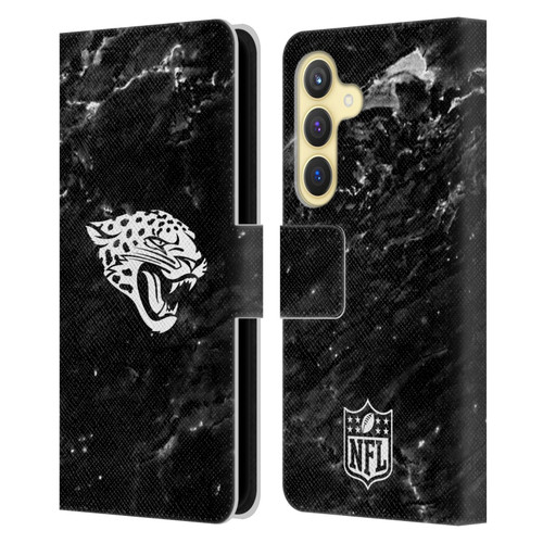 NFL Jacksonville Jaguars Artwork Marble Leather Book Wallet Case Cover For Samsung Galaxy S24 5G