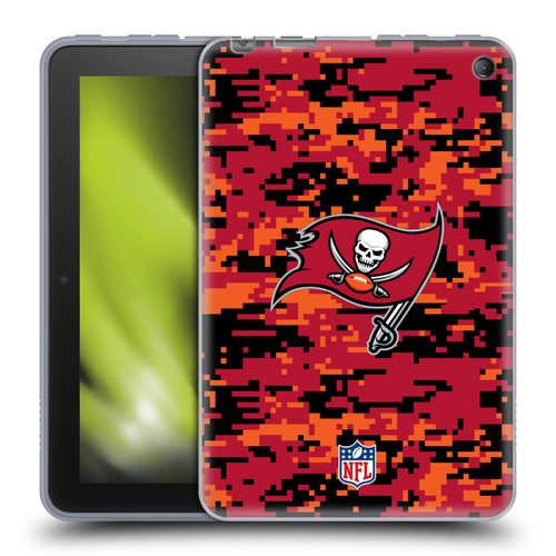 NFL Tampa Bay Buccaneers Graphics Digital Camouflage Soft Gel Case for Amazon Fire 7 2022