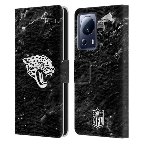 NFL Jacksonville Jaguars Artwork Marble Leather Book Wallet Case Cover For Xiaomi 13 Lite 5G