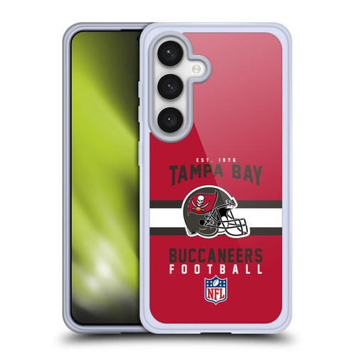 NFL Tampa Bay Buccaneers Graphics Helmet Typography Soft Gel Case for Samsung Galaxy S24 5G