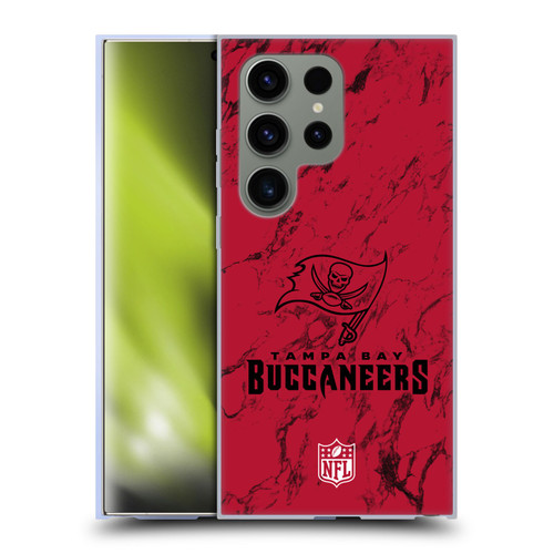 NFL Tampa Bay Buccaneers Graphics Coloured Marble Soft Gel Case for Samsung Galaxy S24 Ultra 5G