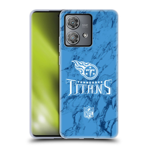 NFL Tennessee Titans Graphics Coloured Marble Soft Gel Case for Motorola Edge 40 Neo 5G