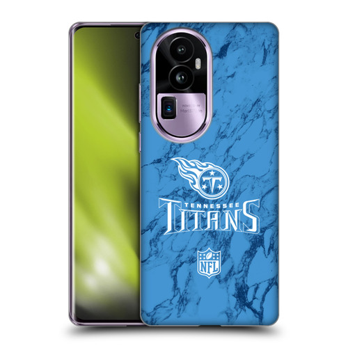 NFL Tennessee Titans Graphics Coloured Marble Soft Gel Case for OPPO Reno10 Pro+