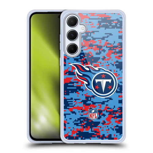 NFL Tennessee Titans Graphics Digital Camouflage Soft Gel Case for Samsung Galaxy A55 5G