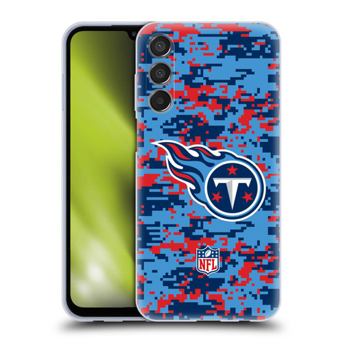 NFL Tennessee Titans Graphics Digital Camouflage Soft Gel Case for Samsung Galaxy M15/F15 5G