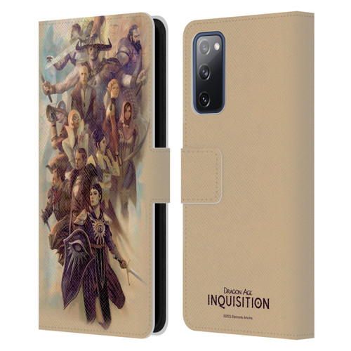 EA Bioware Dragon Age Inquisition Graphics Companions And Advisors Leather Book Wallet Case Cover For Samsung Galaxy S20 FE / 5G