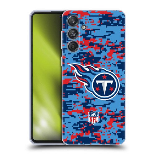NFL Tennessee Titans Graphics Digital Camouflage Soft Gel Case for Samsung Galaxy M55 5G