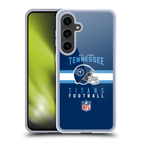 NFL Tennessee Titans Graphics Helmet Typography Soft Gel Case for Samsung Galaxy S24+ 5G