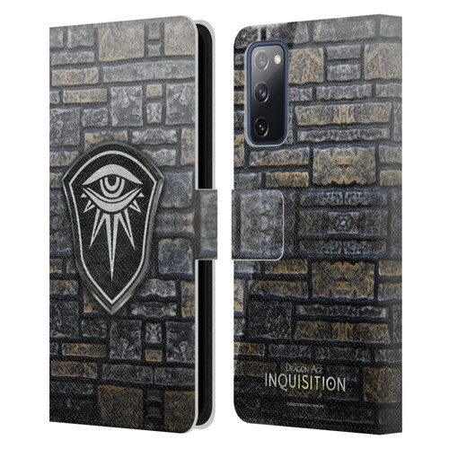 EA Bioware Dragon Age Inquisition Graphics Distressed Crest Leather Book Wallet Case Cover For Samsung Galaxy S20 FE / 5G