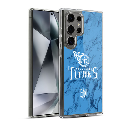 NFL Tennessee Titans Graphics Coloured Marble Soft Gel Case for Samsung Galaxy S24 Ultra 5G & MagSafe