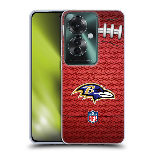 NFL Baltimore Ravens Graphics Football Soft Gel Case for OPPO Reno11 F 5G / F25 Pro 5G