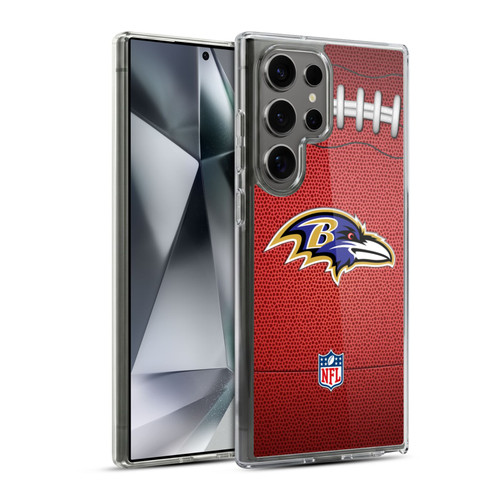 NFL Baltimore Ravens Graphics Football Soft Gel Case for Samsung Galaxy S24 Ultra 5G & MagSafe