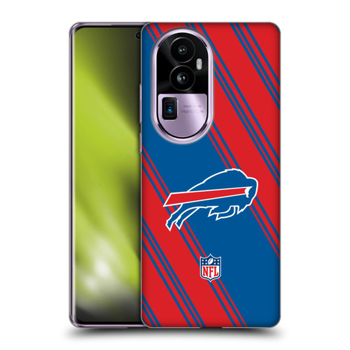 NFL Buffalo Bills Artwork Stripes Soft Gel Case for OPPO Reno10 Pro+