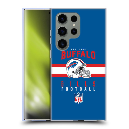 NFL Buffalo Bills Graphics Helmet Typography Soft Gel Case for Samsung Galaxy S24 Ultra 5G