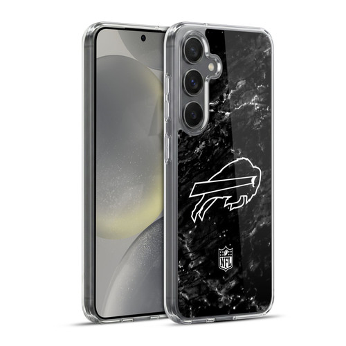 NFL Buffalo Bills Artwork Marble Soft Gel Case for Samsung Galaxy S24+ 5G