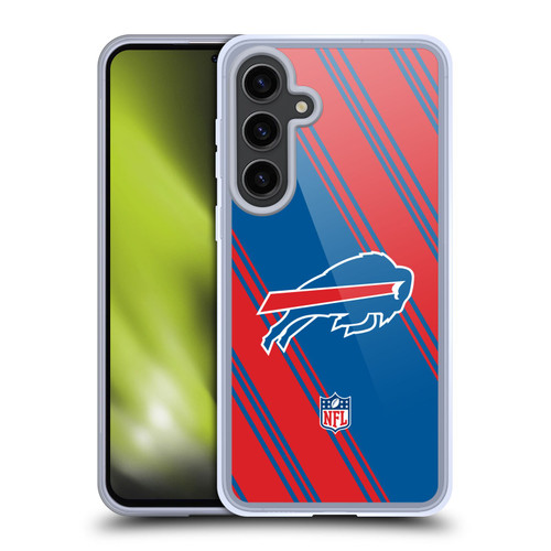 NFL Buffalo Bills Artwork Stripes Soft Gel Case for Samsung Galaxy S24+ 5G