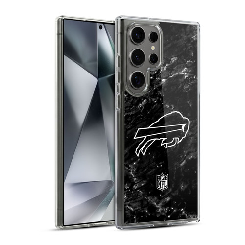 NFL Buffalo Bills Artwork Marble Soft Gel Case for Samsung Galaxy S24 Ultra 5G