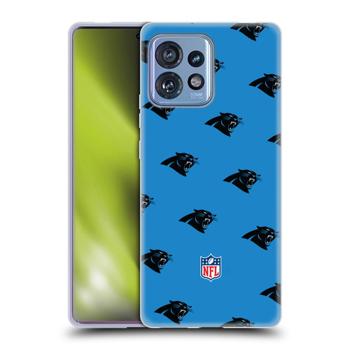 NFL Carolina Panthers Artwork Patterns Soft Gel Case for Motorola Moto Edge 40 Pro