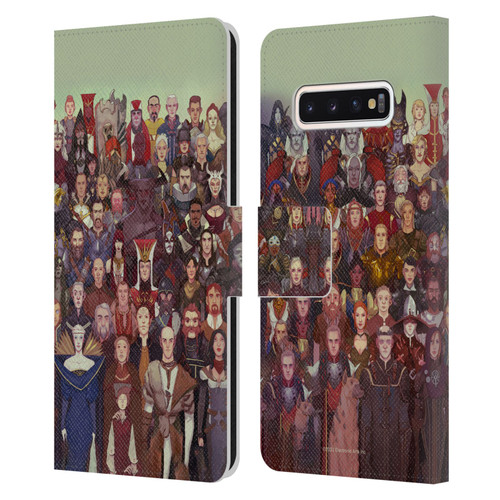 EA Bioware Dragon Age Inquisition Graphics Cast Of Thousands Leather Book Wallet Case Cover For Samsung Galaxy S10