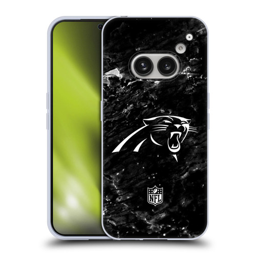 NFL Carolina Panthers Artwork Marble Soft Gel Case for Nothing Phone (2a)