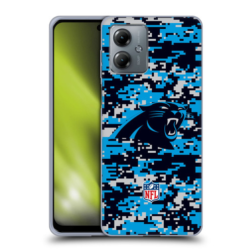 NFL Carolina Panthers Graphics Digital Camouflage Soft Gel Case for Motorola Moto G14