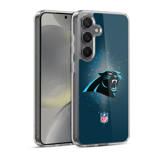 NFL Carolina Panthers Artwork LED Soft Gel Case for Samsung Galaxy S24 5G & MagSafe