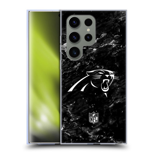 NFL Carolina Panthers Artwork Marble Soft Gel Case for Samsung Galaxy S24 Ultra 5G
