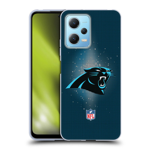 NFL Carolina Panthers Artwork LED Soft Gel Case for Xiaomi Redmi Note 12 5G