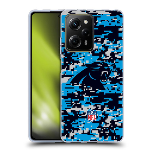 NFL Carolina Panthers Graphics Digital Camouflage Soft Gel Case for Xiaomi Redmi Note 12 Pro 5G