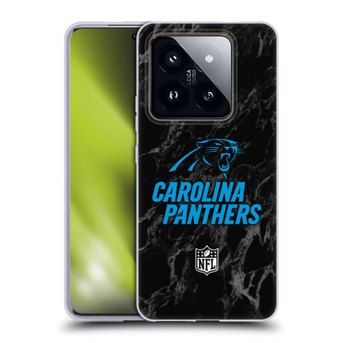 NFL Carolina Panthers Graphics Coloured Marble Soft Gel Case for Xiaomi 14 Pro