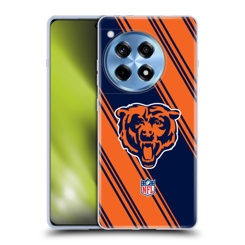 NFL Chicago Bears Artwork Stripes Soft Gel Case for OnePlus 12R