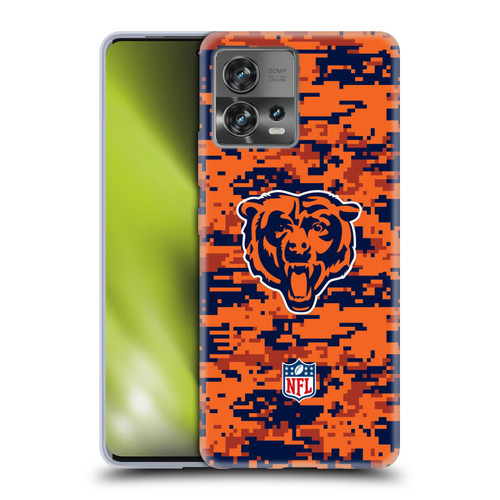 NFL Chicago Bears Graphics Digital Camouflage Soft Gel Case for Motorola Moto Edge 30 Fusion