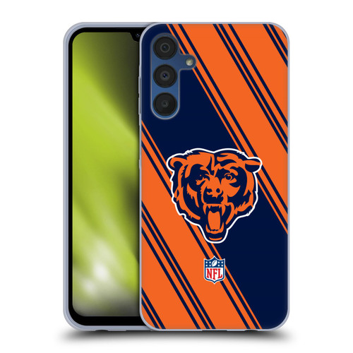 NFL Chicago Bears Artwork Stripes Soft Gel Case for Samsung Galaxy A15