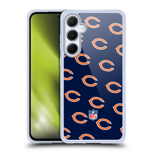 NFL Chicago Bears Artwork Patterns Soft Gel Case for Samsung Galaxy A55 5G