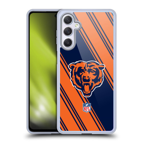 NFL Chicago Bears Artwork Stripes Soft Gel Case for Samsung Galaxy M54 5G