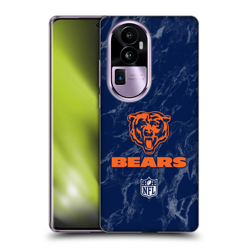 NFL Chicago Bears Graphics Coloured Marble Soft Gel Case for OPPO Reno10 Pro+