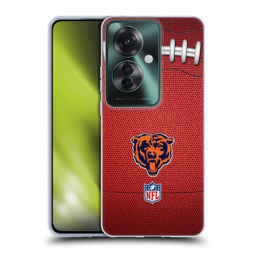 NFL Chicago Bears Graphics Football Soft Gel Case for OPPO Reno11 F 5G / F25 Pro 5G