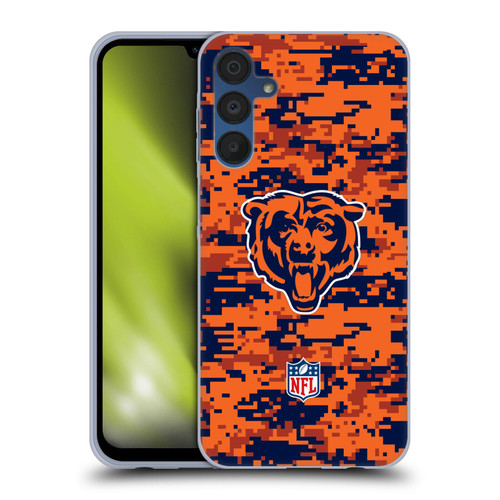 NFL Chicago Bears Graphics Digital Camouflage Soft Gel Case for Samsung Galaxy A15