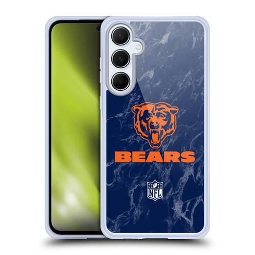 NFL Chicago Bears Graphics Coloured Marble Soft Gel Case for Samsung Galaxy A55 5G