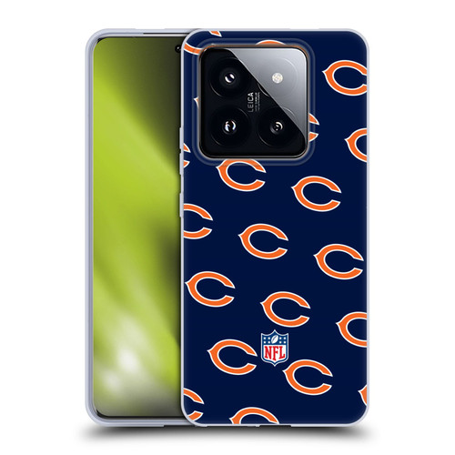 NFL Chicago Bears Artwork Patterns Soft Gel Case for Xiaomi 14 Pro