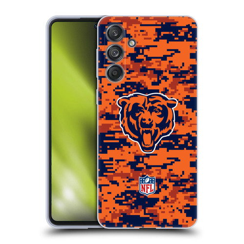 NFL Chicago Bears Graphics Digital Camouflage Soft Gel Case for Samsung Galaxy M55 5G