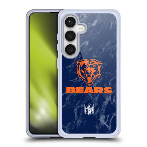 NFL Chicago Bears Graphics Coloured Marble Soft Gel Case for Samsung Galaxy S24 5G