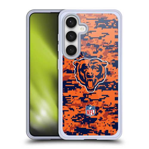 NFL Chicago Bears Graphics Digital Camouflage Soft Gel Case for Samsung Galaxy S24 5G