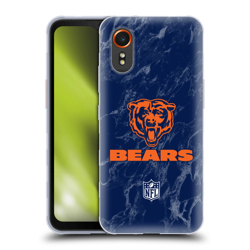 NFL Chicago Bears Graphics Coloured Marble Soft Gel Case for Samsung Galaxy Xcover7 5G