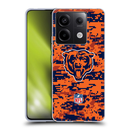 NFL Chicago Bears Graphics Digital Camouflage Soft Gel Case for Xiaomi Redmi Note 13 Pro 5G