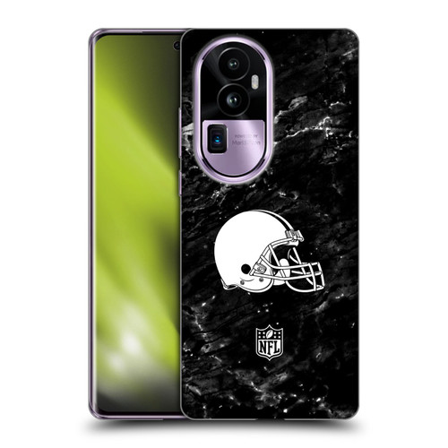 NFL Cleveland Browns Artwork Marble Soft Gel Case for OPPO Reno10 Pro+
