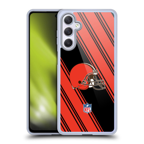 NFL Cleveland Browns Artwork Stripes Soft Gel Case for Samsung Galaxy M54 5G