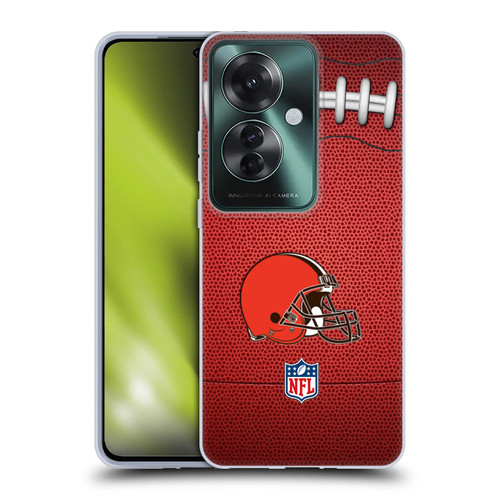 NFL Cleveland Browns Graphics Football Soft Gel Case for OPPO Reno11 F 5G / F25 Pro 5G